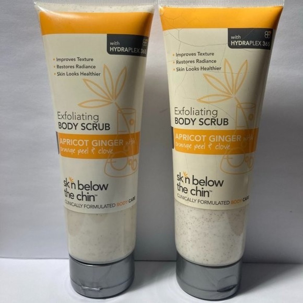 2 Skin Below The Chin Body Scrub Apricot Ginger